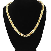 Thumbnail for 14K Solid Yellow Gold Mens Franco Chain 4 mm