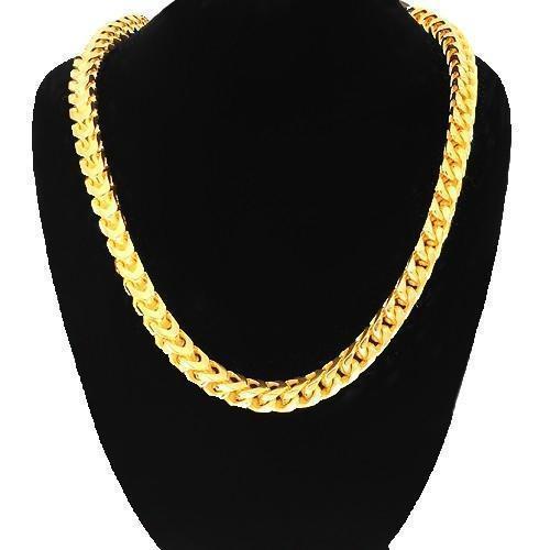 14k Yellow Gold Mens Solid Franco Chain 5.5 mm – Avianne Jewelers