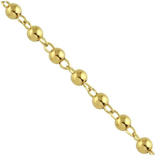 22K Yellow Gold Ball Beads Chain (14.3 Grams)