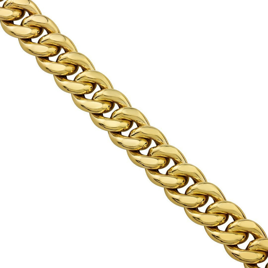 14k Yellow Hollow Gold Cuban Link Chain 16 mm – Avianne Jewelers