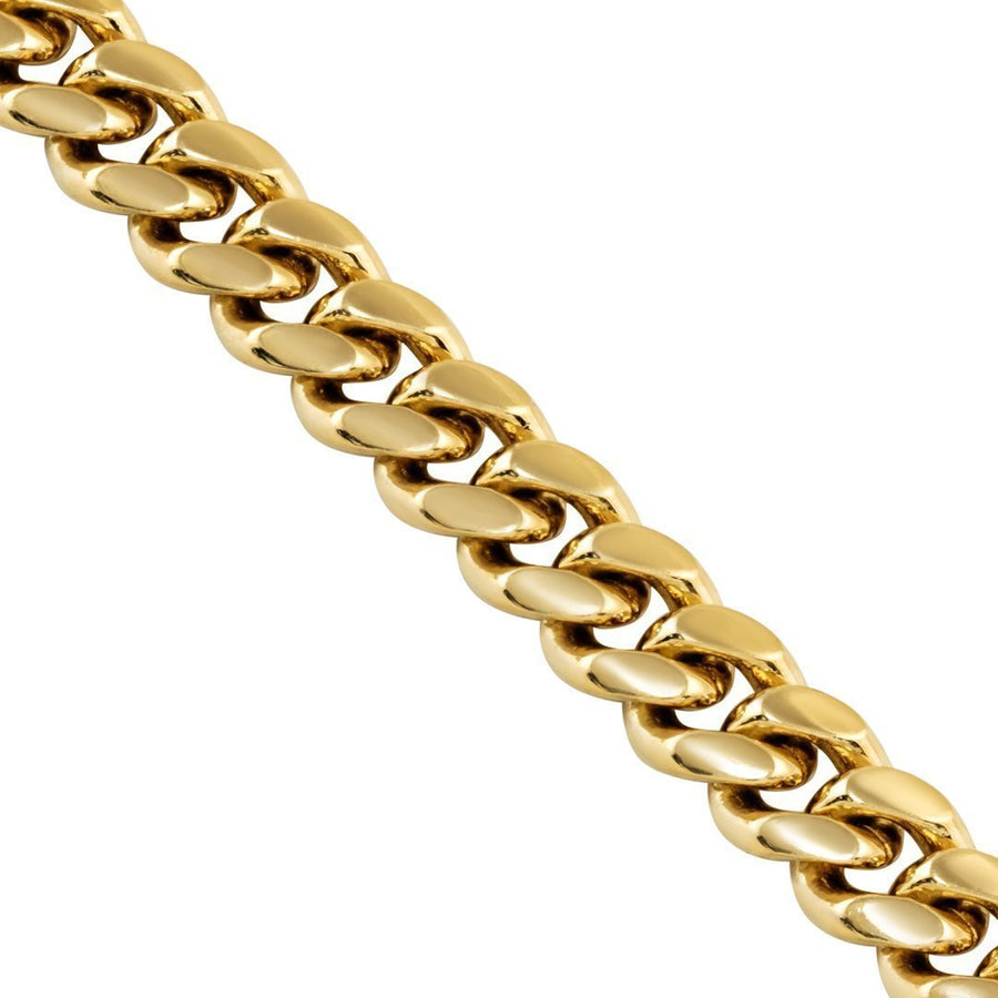 14k Yellow Gold Solid Mens Cuban Link Chain 7 mm – Avianne Jewelers