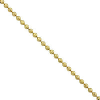 14k Yellow Gold Moon Cut Ball Bead Chain 3 mm – Avianne Jewelers