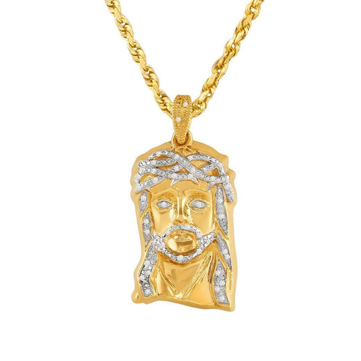 Diamond Jesus Pieces - Gold Jesus Pendants - Avianne & Co Jewelers ...