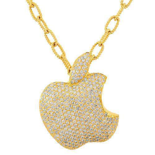 Yellow Gold Handmade Engraved Monogram Medallion Pendant Necklace - Apples of Gold Jewelry