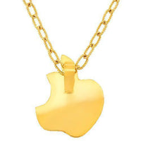 Thumbnail for 14K Solid Yellow Gold Womens Diamond Custom Apple Pendant 3.91 Ctw