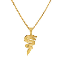 Thumbnail for 14k Yellow Gold  Dragon Pendant 1.6 CTW