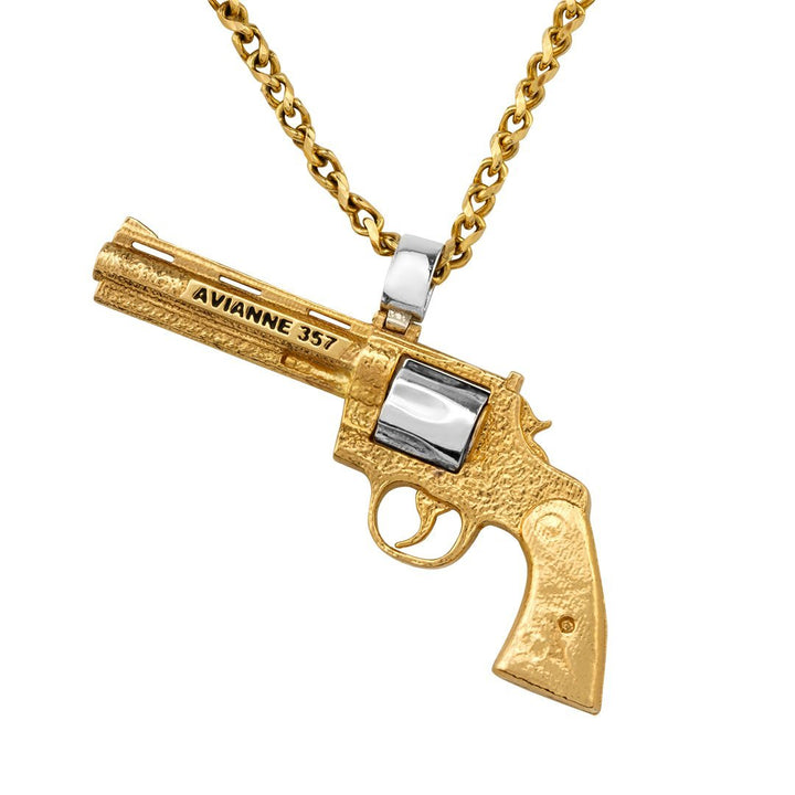 New 14k Yellow Gold outlet Gun Pistols Earrings