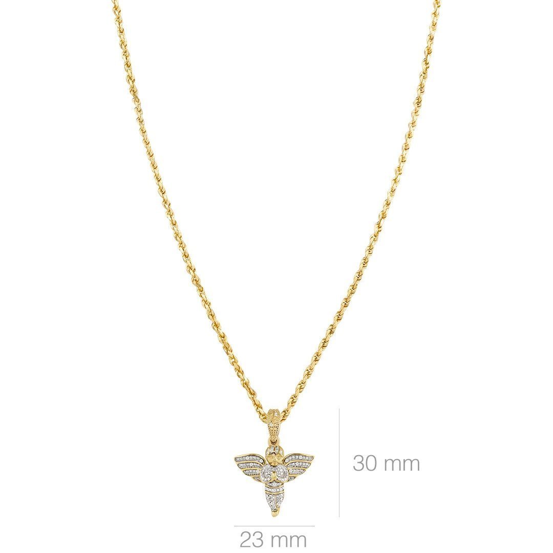 10k Yellow Gold World in Your Hands Pendant 1 Ctw – Avianne Jewelers