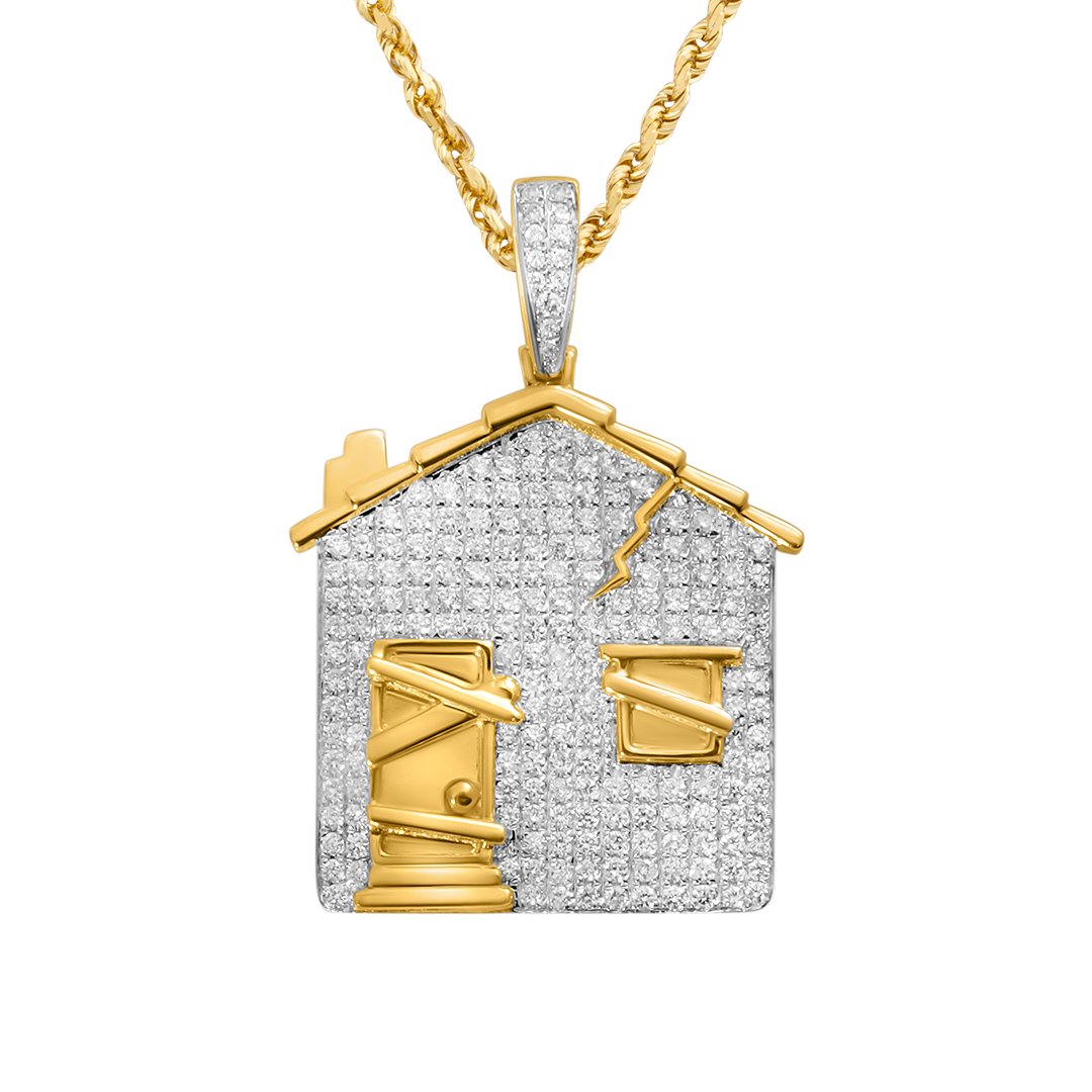 Liven Co -Padlock Diamond Necklace | Lock Pendant in Gold | Liven Fine Jewelry Yellow Gold