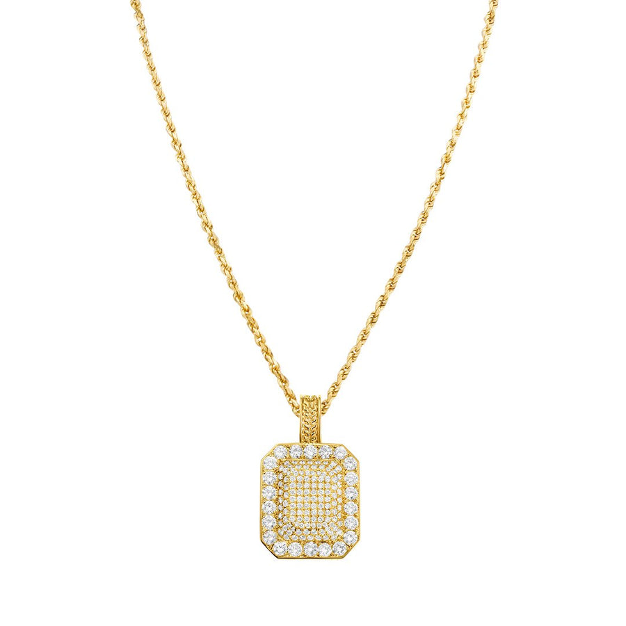 14k Yellow Gold Diamond Classic Pendant 3.5 Ctw – Avianne Jewelers