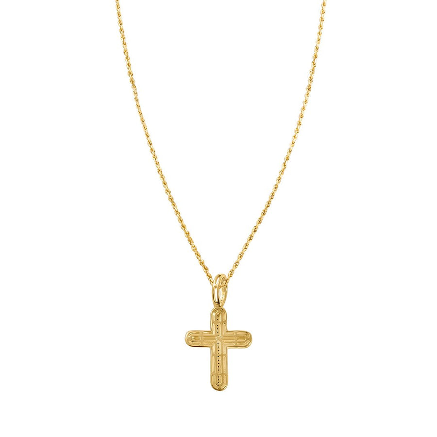 10k Gold Diamond Cross Pendant 0.24 Ctw – Avianne Jewelers