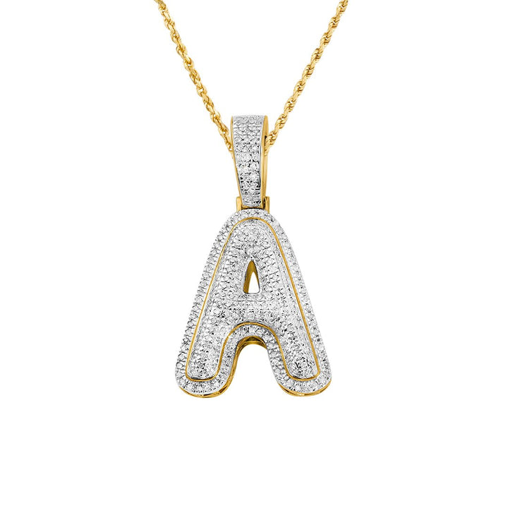 Letter a 2024 diamond necklace