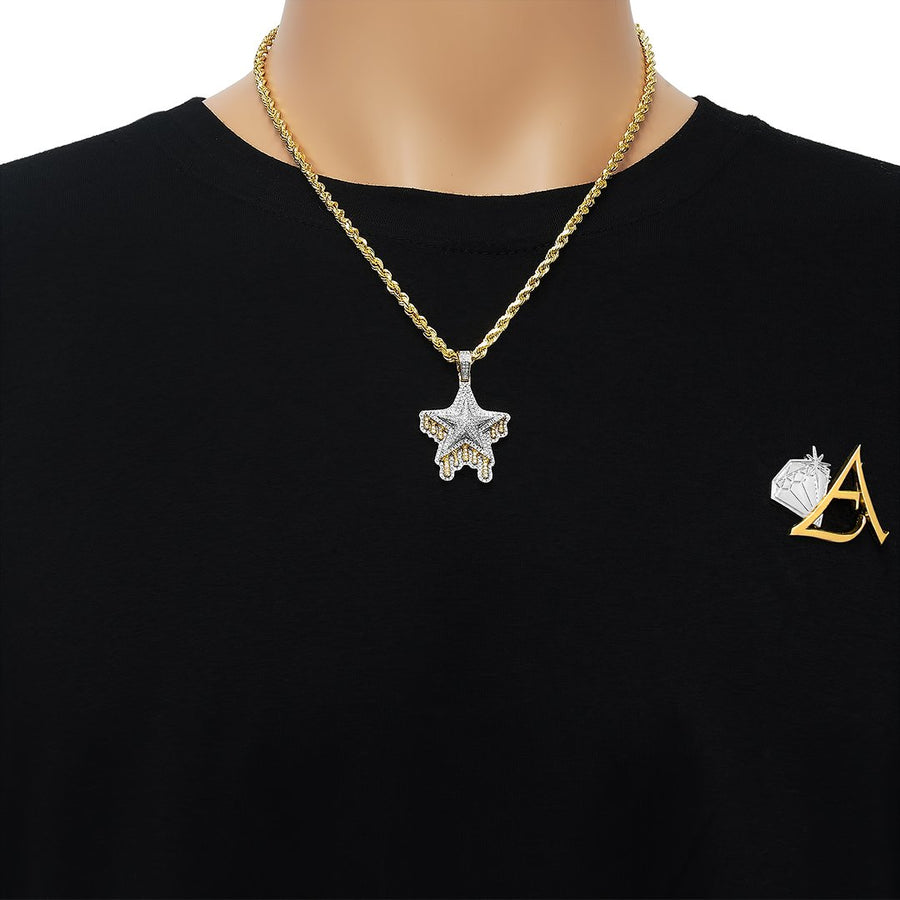 14k Yellow Gold Diamond Shooting Star Pendant 124 Ctw Avianne Jewelers