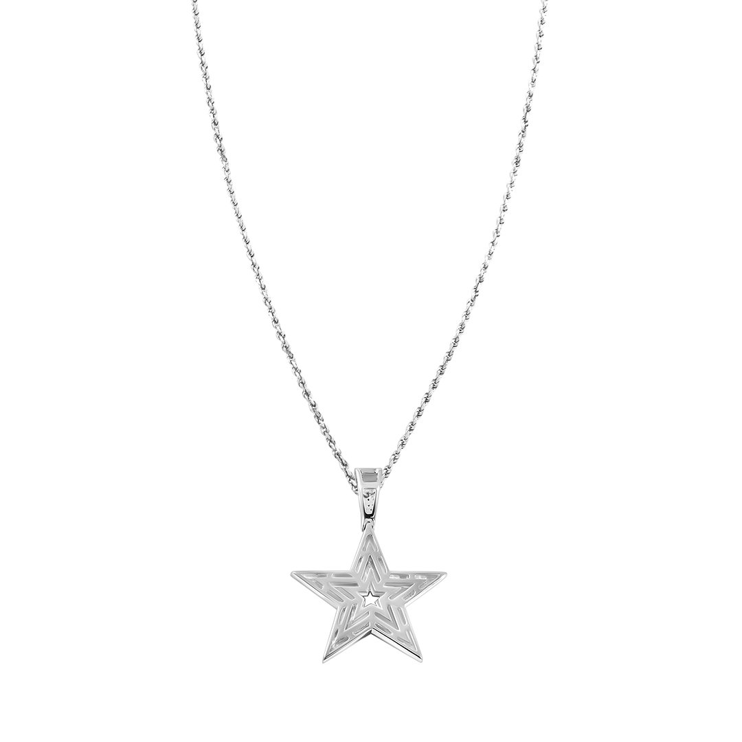 10k Gold Diamond Star Pendant 0.4 Ctw – Avianne Jewelers