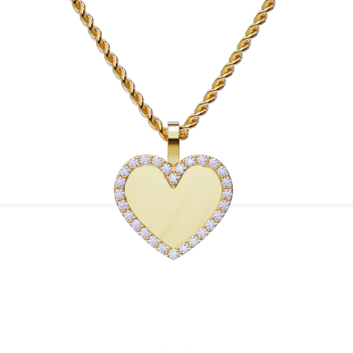 14k Solid Yellow Gold Pendant, deals Diamond Pave Star Moon Charm Pendant, Gold Diamond Heart Pendant, Gold Pendant Halloween Day Gift, PN-4673