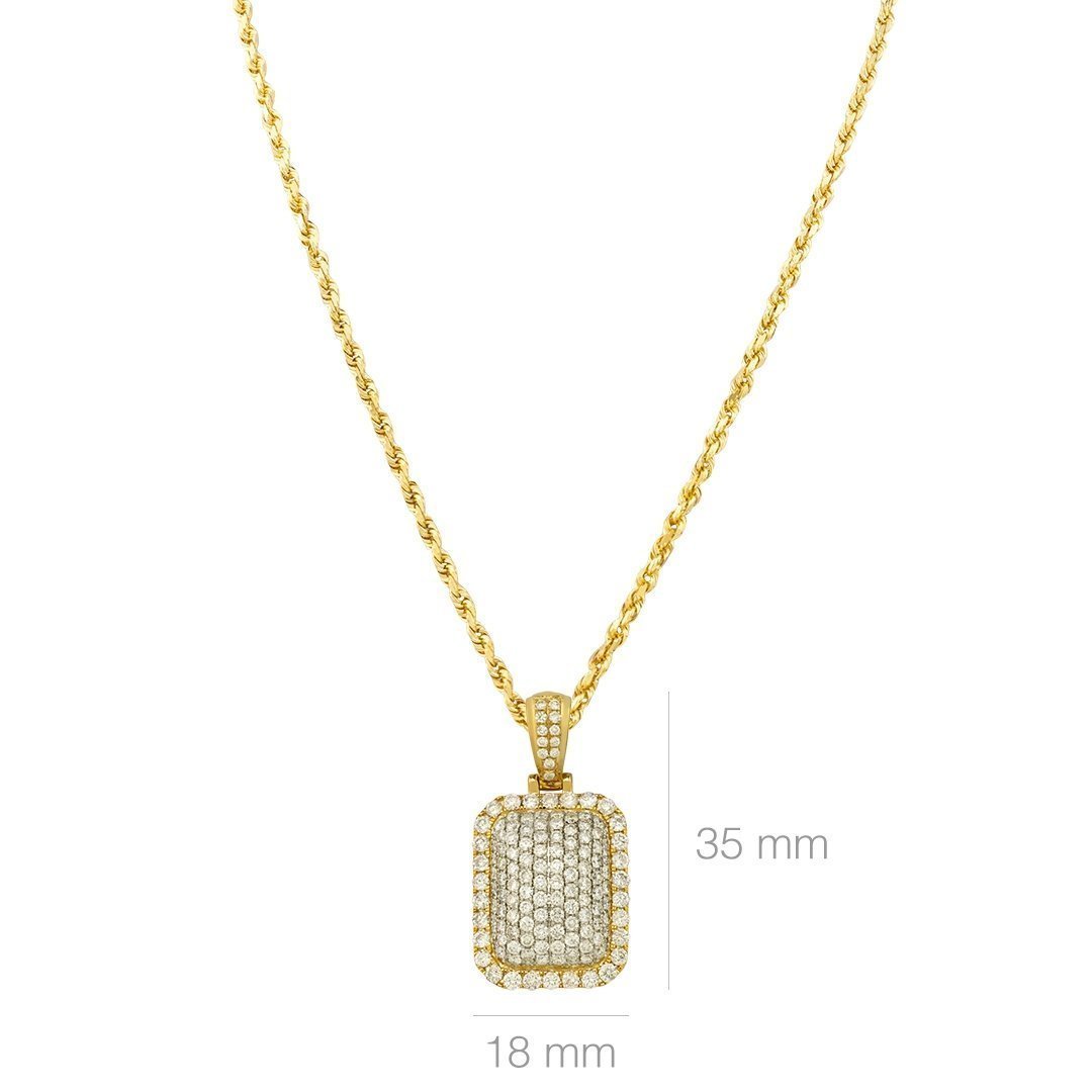 Vivienne Royal Pendant, Yellow Gold, White Gold, Lacquer & Diamonds -  Jewelry - Categories