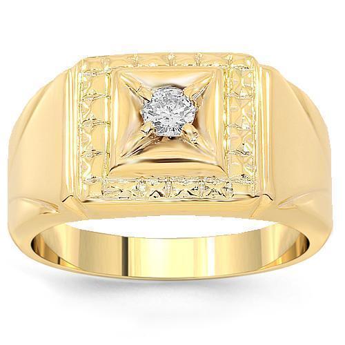 Fine Jewelry 18 Kt Hallmark Real Solid Yellow Gold Men'S Ring Size  8,9,10,11,12 | eBay