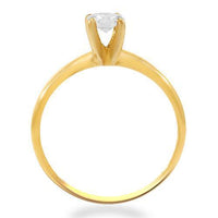 Thumbnail for 14K Solid Yellow Gold Diamond Bridal Ring Set 0.40 Ctw