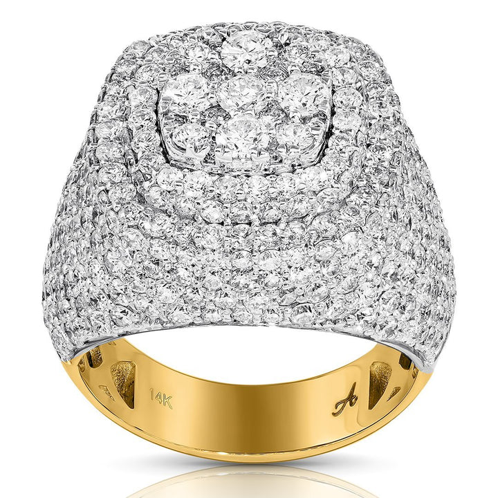 14K Two Tone Gold Diamond Ring 6.46 Ctw