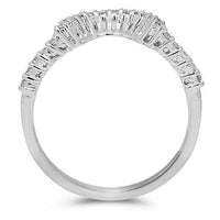 Thumbnail for 14K White Solid Gold Diamond Bridal Ring Set 1.40 Ctw