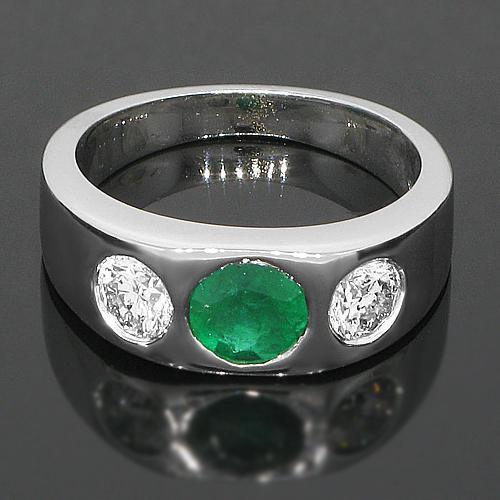 Emerald Signet Ring, 14K Gold Gemstone Ring, Emerald Quartz Gold Pinky Ring,  Mens Wedding Ring, Green Stone Ring, Birthday Gift For Him, Solid 925K  Sterling Silver|Amazon.com