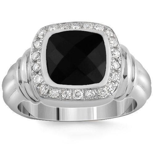 Black Onyx & Green Tourmaline Ring, Witchy Ring, Black Stone Halloween –  Its Ambra