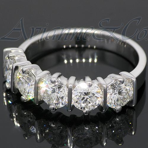 14K White Solid Gold Womens Diamond Wedding Ring Band 2.01 Ctw