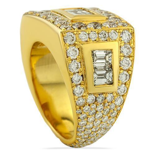 Buy 3.63 Carat Emerald Cut Green Emerald Mens Ring, Rich Green Emerald Man  Ring, Men Solitaire Emerald Ring, Men Pinky Ring 14K Online in India - Etsy