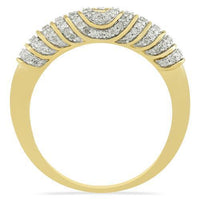 Thumbnail for Yellow Diamond Wedding Band Set in 10K Yellow Gold 1.17 Ctw