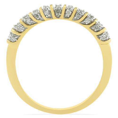 Yellow Diamond Wedding Band Set in 10K Yellow Gold 1.17 Ctw