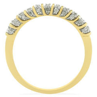 Thumbnail for Yellow Diamond Wedding Band Set in 10K Yellow Gold 1.17 Ctw