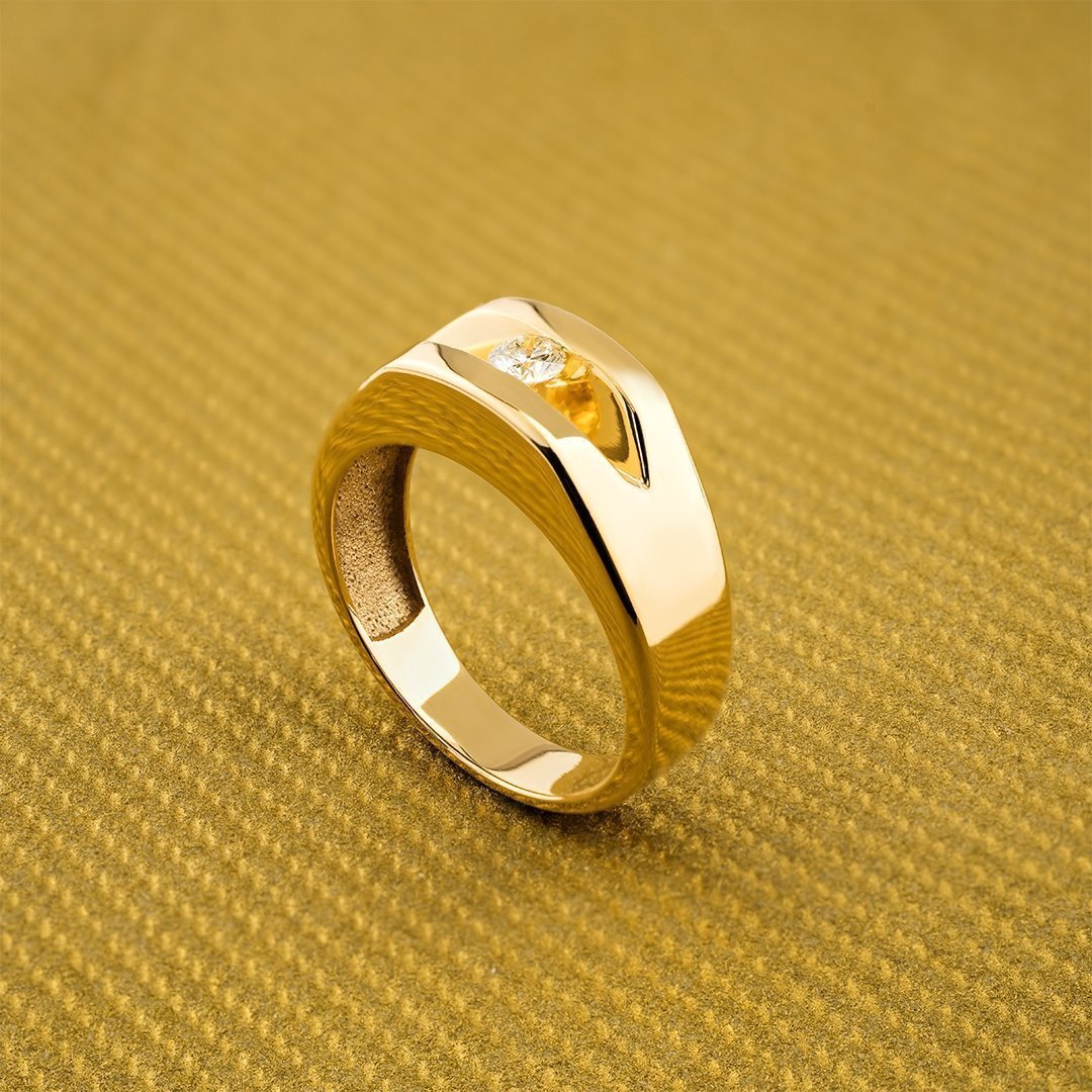 20 MM Design Hip Hop Certified Gold Real Diamond Tension Setting Ring  Jewelry at Rs 127000/piece | Gents Gold Ring in Surat | ID: 25157797933