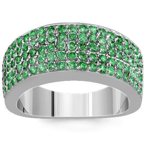 Women Partywear Green Diamond Solitaire Gold Ring at Rs 75000 in Gurugram