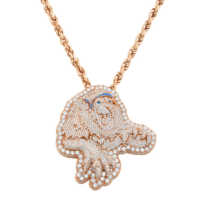 Rose gold hot sale lion pendant